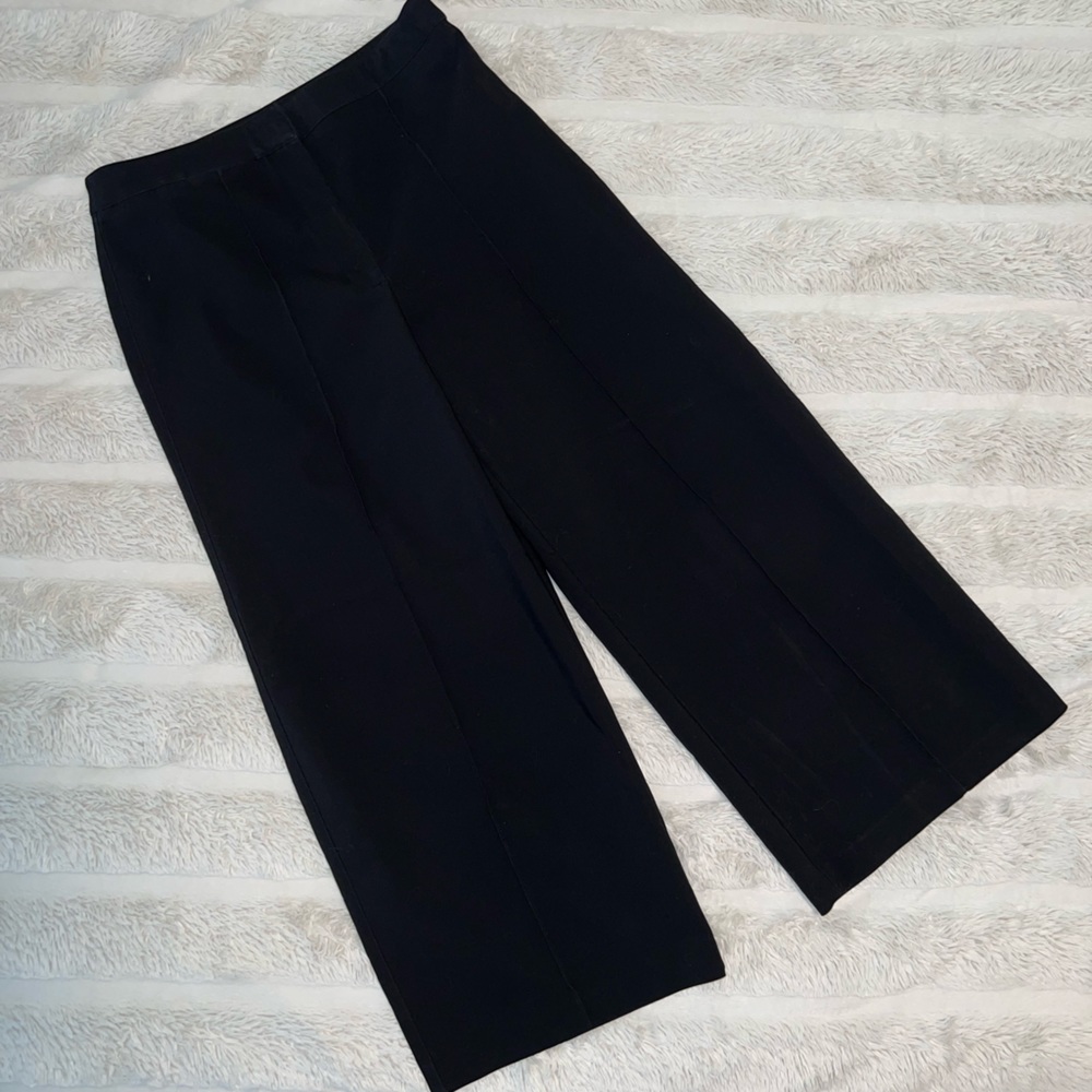 CYNTHIA ROWLEY wide leg cropped trousers